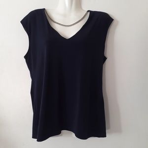 Calvin Klein.Nice top, dark blue